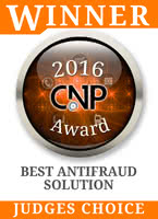 Winner of the CNP Best Antifraud Solution 2016 – Judges Choice